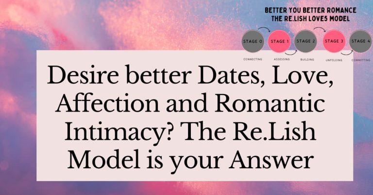 Desire better dates, love, affection and romantic intimacy? The Re.Lish Model is your answer
