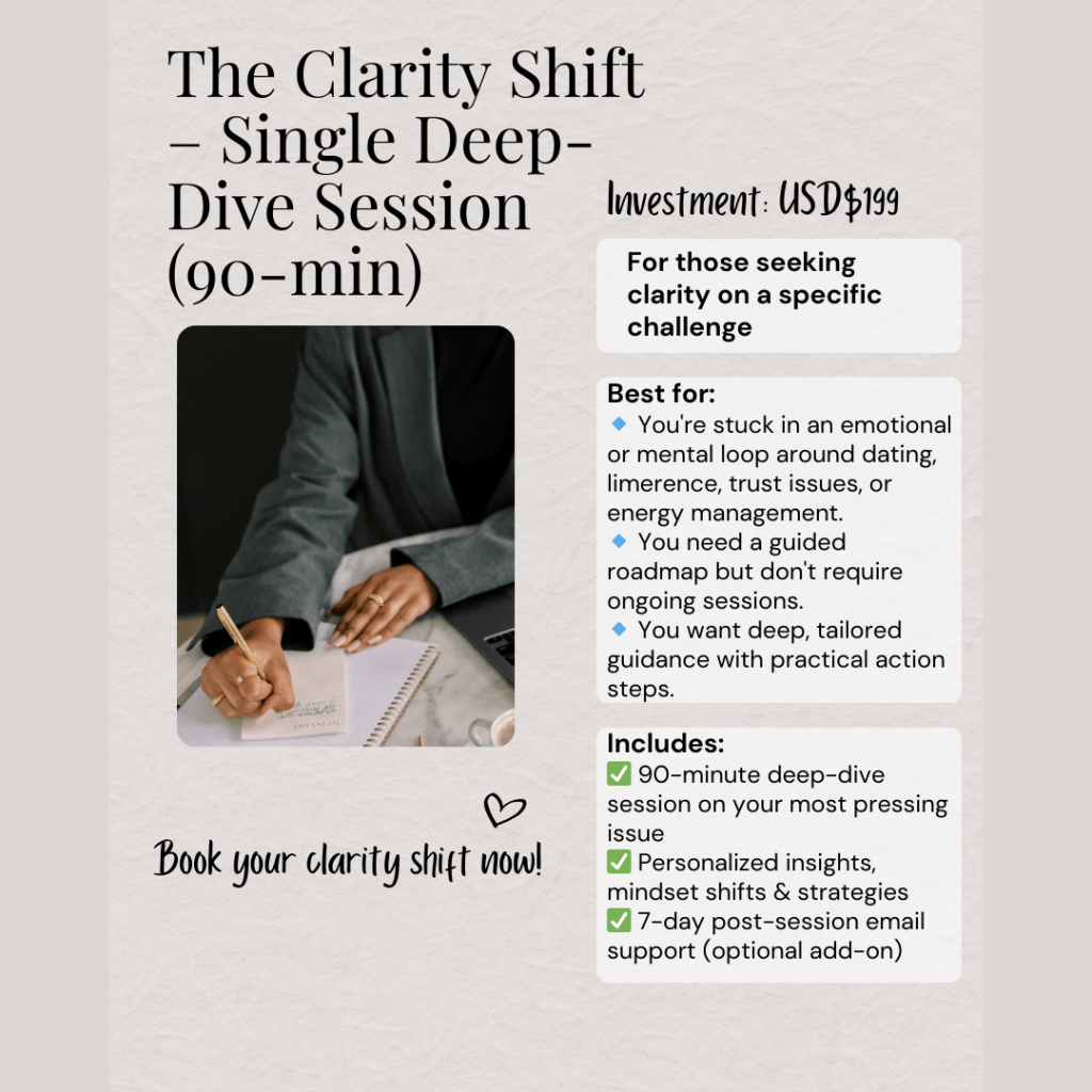 Clarity Shift &ndash; Single Deep-Dive Session